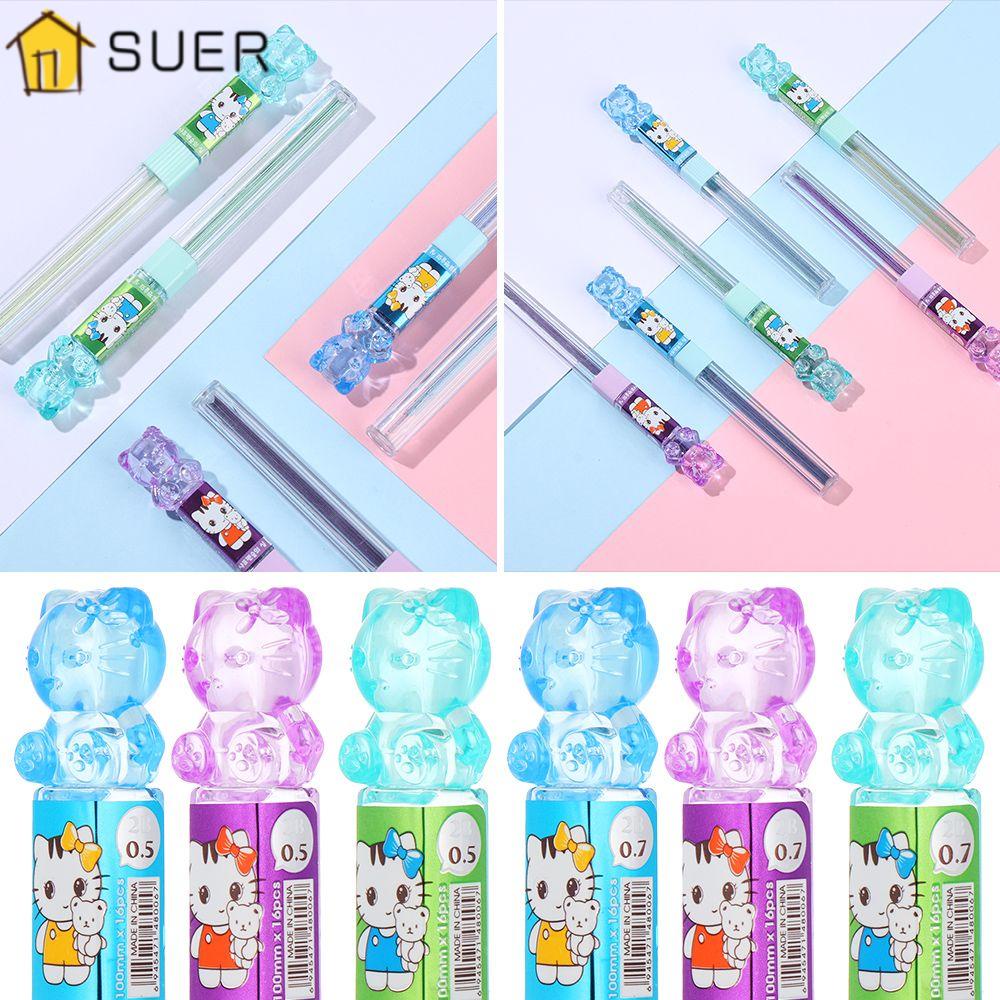 SUENIN Set 15 Bút Chì Bấm 0.5 / 0.7 mm Đa Dụng Chất Lượng Cao