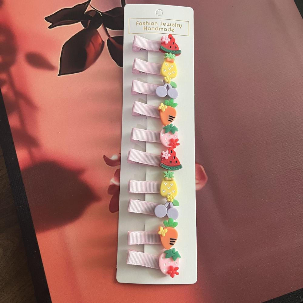 Set 10 Kẹp Tóc Hình Mỏ Vịt Dễ Thương Cho Bé Gái