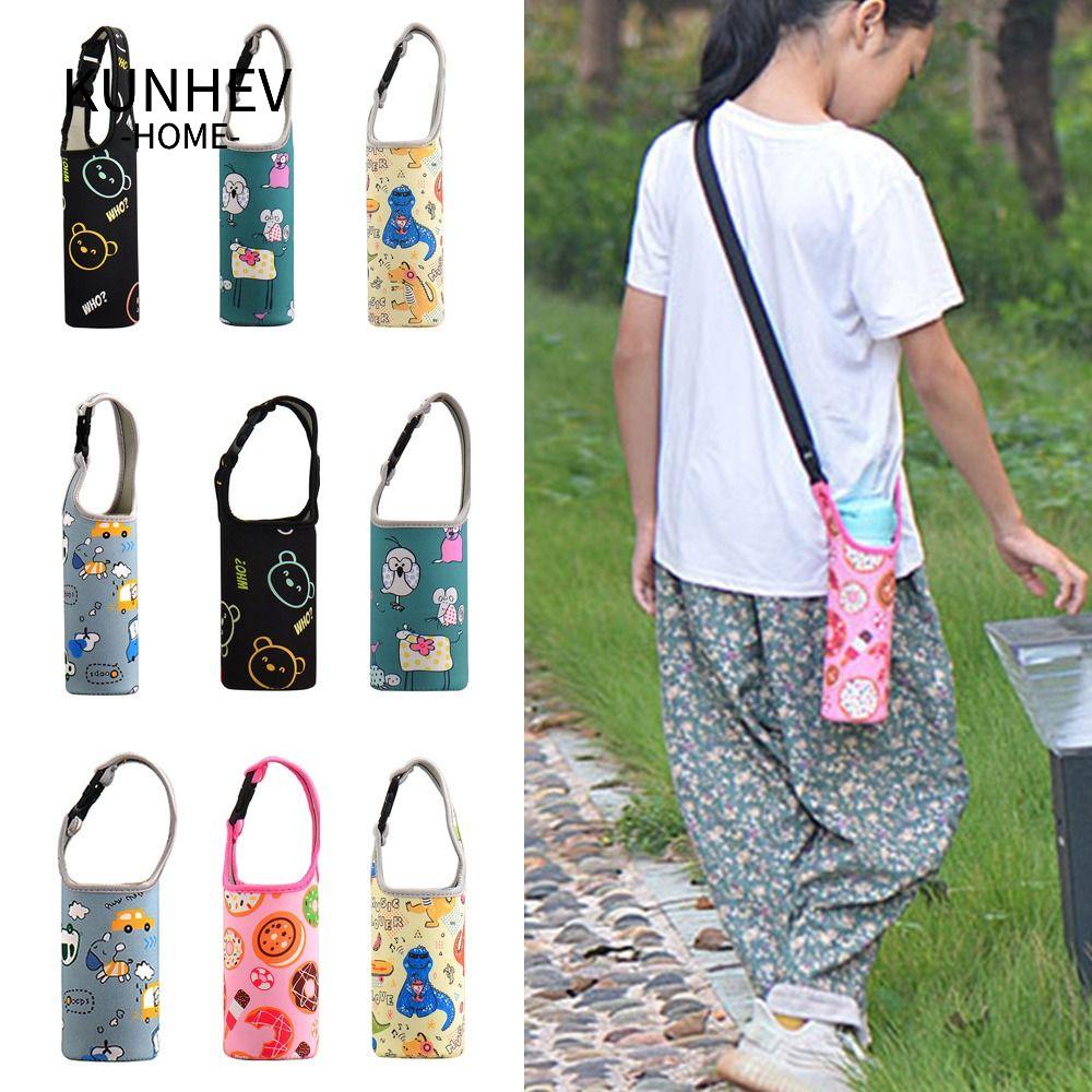KUNHEV Túi Đựng Bình Nước / Điện Thoại Họa Tiết Hoạt Hình Dễ Thương