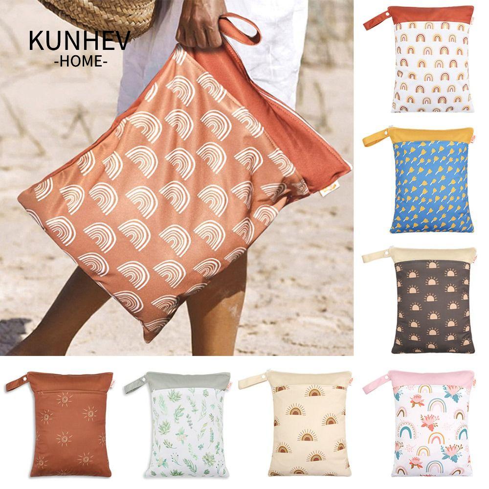 KUNHEV Túi Đựng Đồ Dùng Kích Thước 30 * 40CM Có Khóa Kéo Tiện Dụng Mang Theo Du Lịch