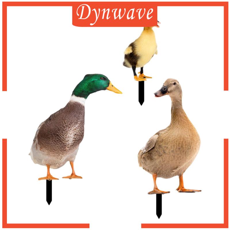 Set 3 Bức Tượng Vịt Trang Trí Sân Vườn