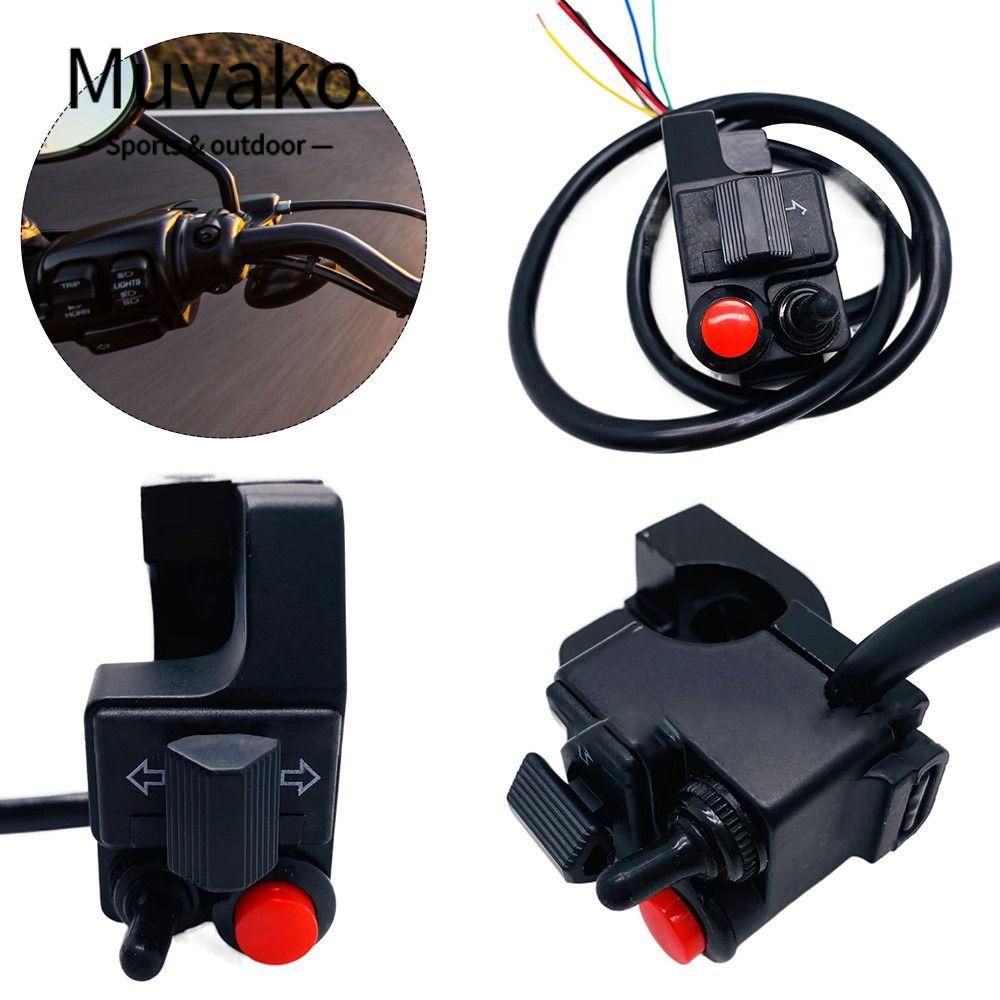 MUVAKO Công Tắc Điều Khiển Đèn Pha / Còi Gắn Tay Lái Xe Mô Tô
