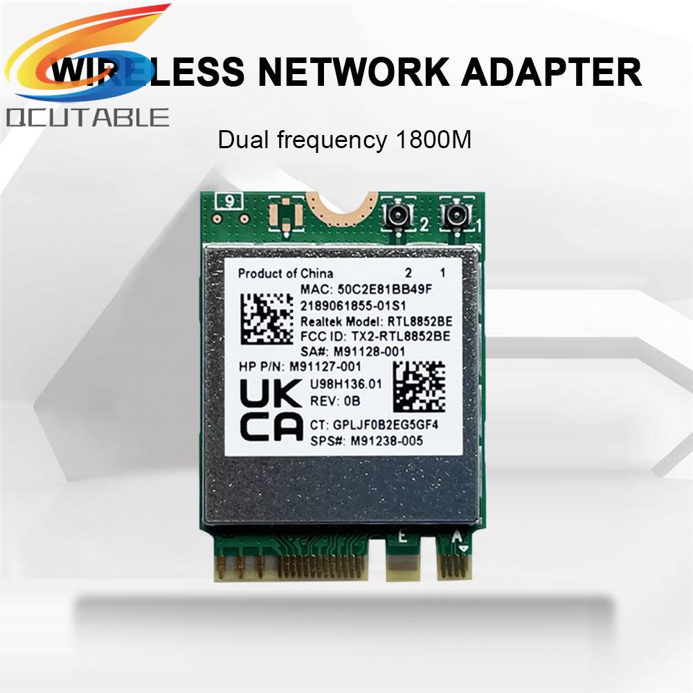 Mô Đun Thẻ Mạng Bluetooth 2.4G 5G 1800M NGFF M.2 WiFi6 Cho Laptop