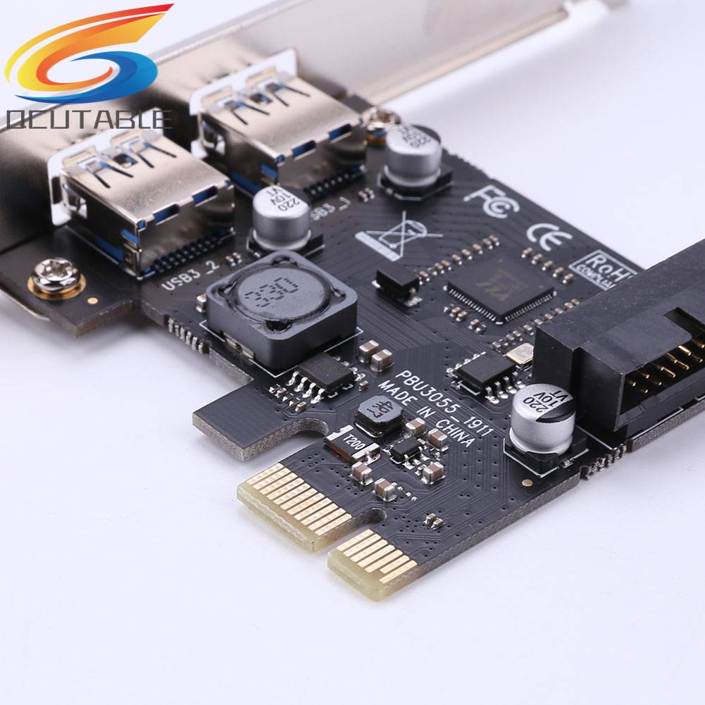 Thẻ Mở Rộng 2 Cổng USB 3.0 Pcie x1 Cho Máy Tính Bàn