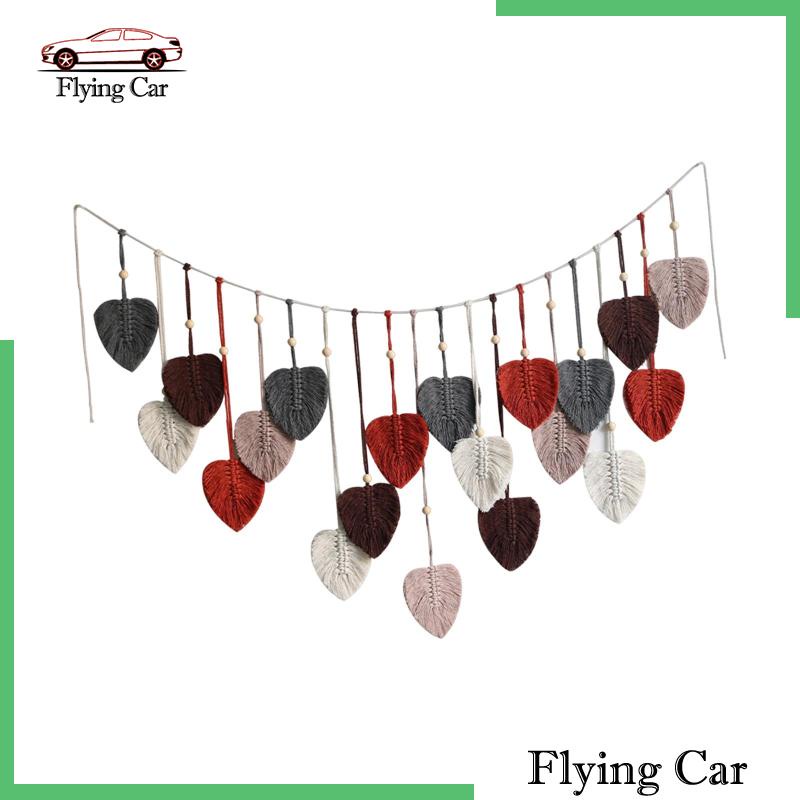 Thảm Dệt Lá Treo Tường Trang Trí Phong Cách Bohemian