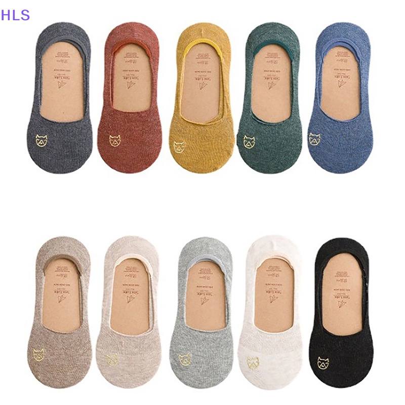 Vớ Thuyền Thêu Hình Mèo Hoạt Hình Dễ Thương Phong Cách Mùa Hè Cho Nữ # EU 35-39