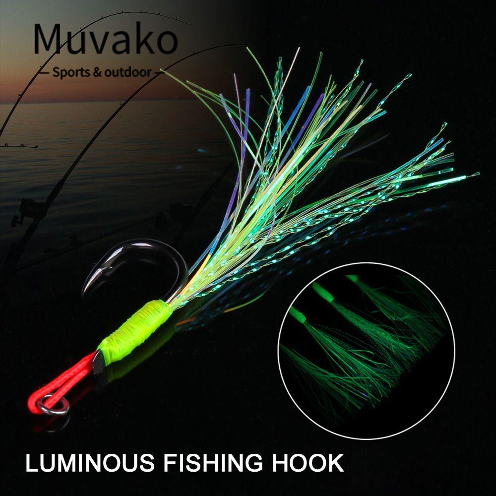 MUVAKO Set 10 Lưỡi Câu Cá Bằng Sắt Chất Lượng Cao