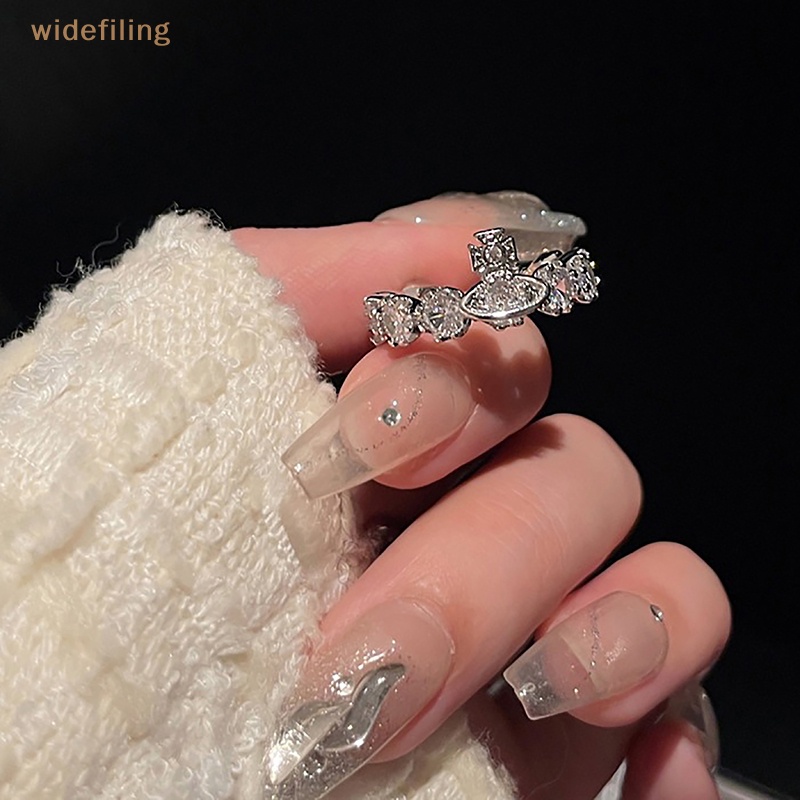 Nhẫn Hở Bằng Hợp Kim Đính Đá Zircon Cổ Điển Thời Trang Cho Nữ