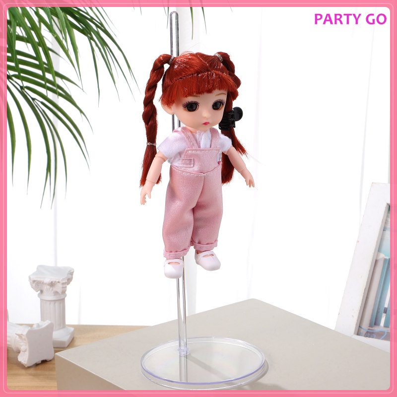 Set 12 Giá Đỡ Búp Bê Mini Trong Suốt Có Thể Điều Chỉnh
