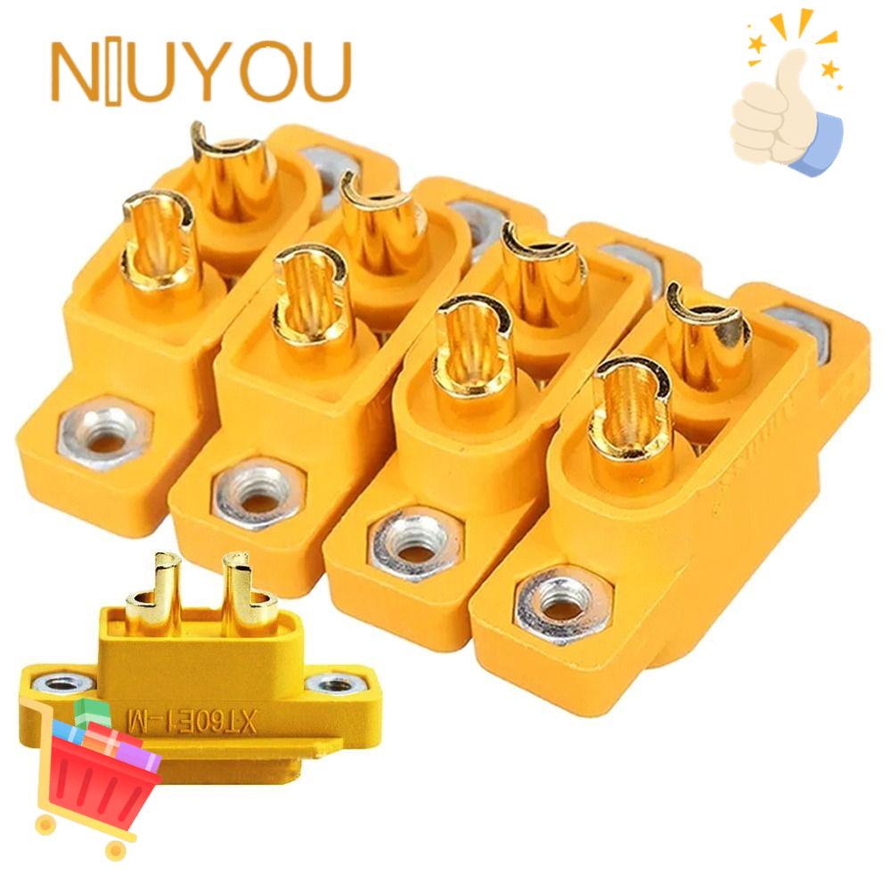 NIUYOU Bộ 5 Bảng Mạch XT60E-M DIY Phích Cắm Male Đa Năng Cho Máy Bay Điều Khiển Từ Xa|Đầu Nối Dây Điện Chất Lượng Cao