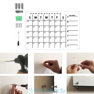 #ROYALLADY#Acrylic Calendar Use In The Office Whiteboard Pen Acrylic Acrylic Planner