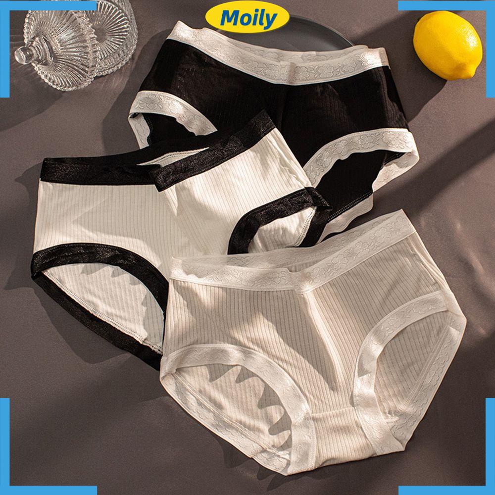 MOILYVN Quần Lót Cotton Không Đường May Thoải Mái Thời Trang Cho Nữ