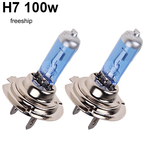 Set 2 Bóng Đèn Pha Xenon H1 / H4 / H7 55W / 100W 12V 5000K Ánh Sáng Trắng Dành Cho Ô Tô