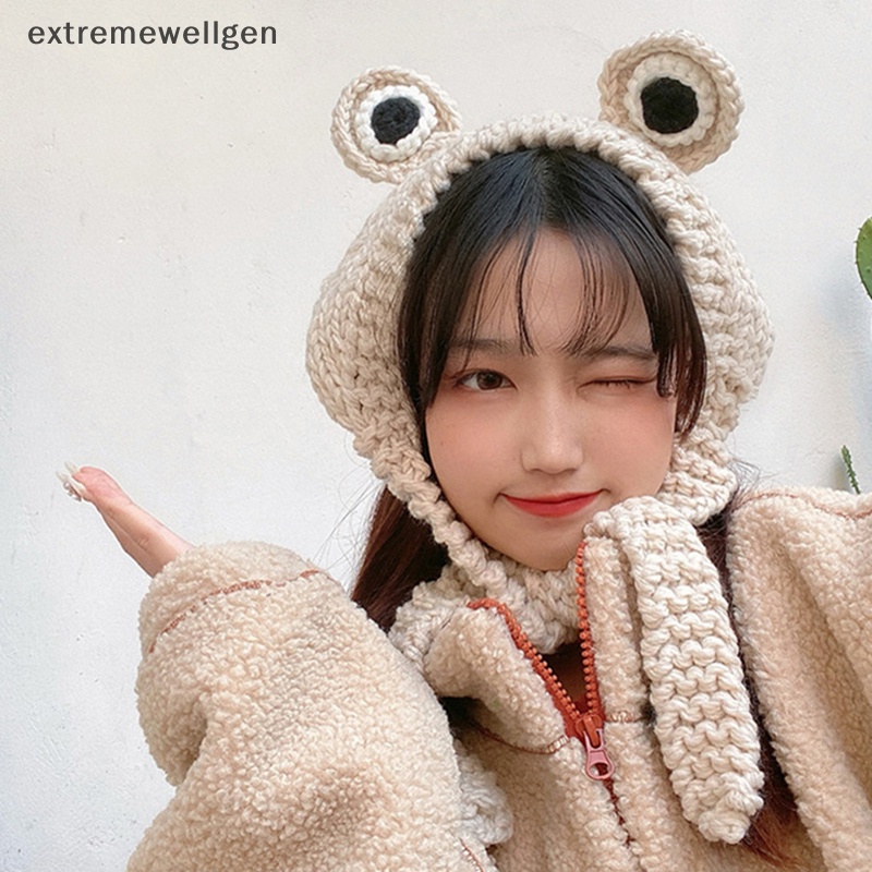 [Cực Tốt] Mũ Len Dệt Kim Hình Chú Ếch Vui Nhộn Giữ Ấm Mùa Đông Cho Nam Và Nữ LLF