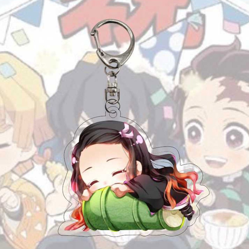 Móc Khóa Acrylic Hình Nhân Vật Anime Demon Slayer Kimetsu no Yaiba