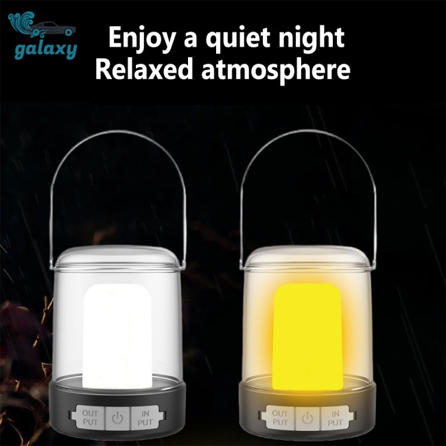 Galaxy Đèn Led Cắm Trại 3 Chế Độ Kèm Sạc Usb Tiện Dụng