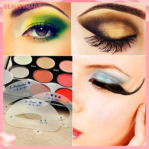 Set 6 Khuôn Hỗ Trợ Đánh Phấn Mắt Khói Làm Đẹp Tiện Dụng