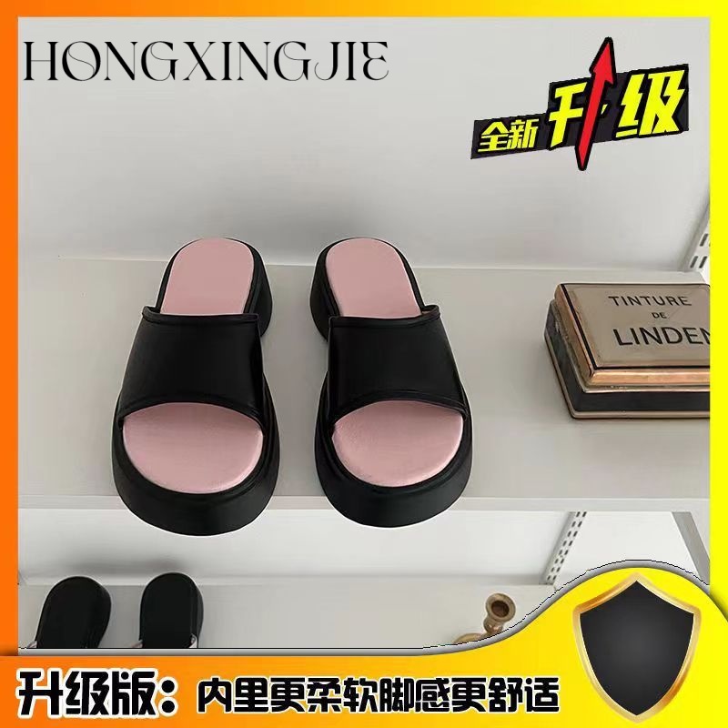 HONGXINGJIE dép sandal nữ dép đế cao Xu hướng thời trang năm 2023NEW      062101  
