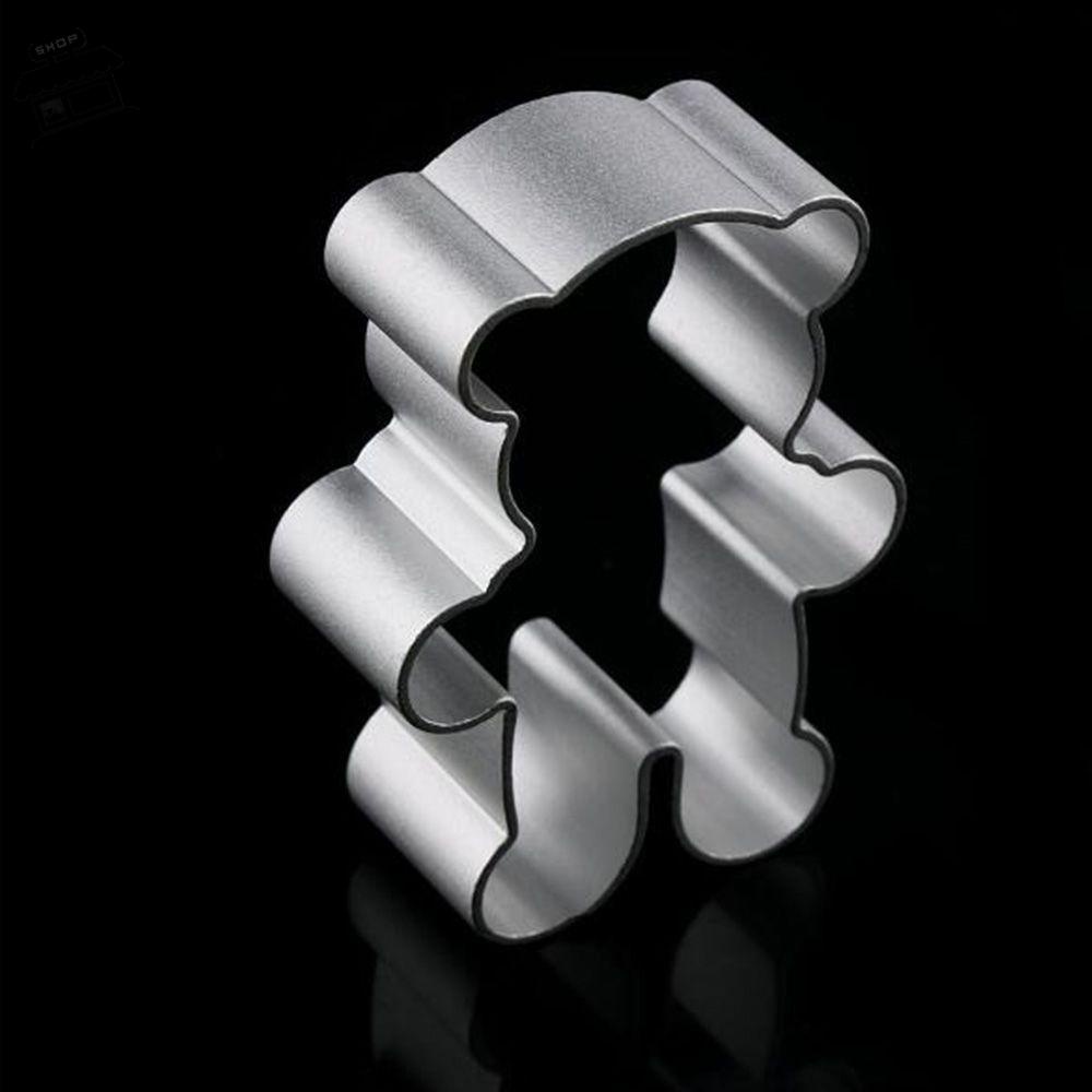 AUGUSTINA Khuôn Cắt Bánh Quy Hình Gấu Bằng Thép Không Gỉ Mới