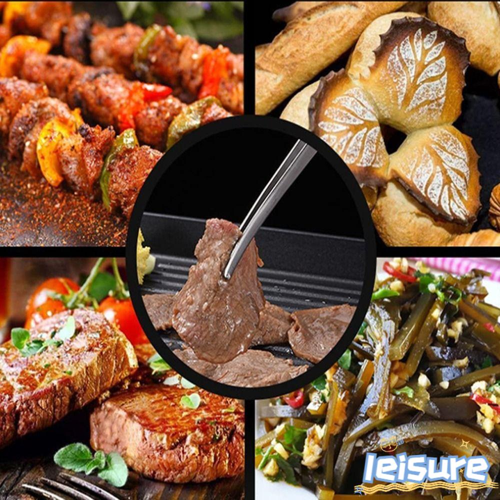 LEISURE Kẹp Gắp Đồ Nướng BBQ Chống Trượt