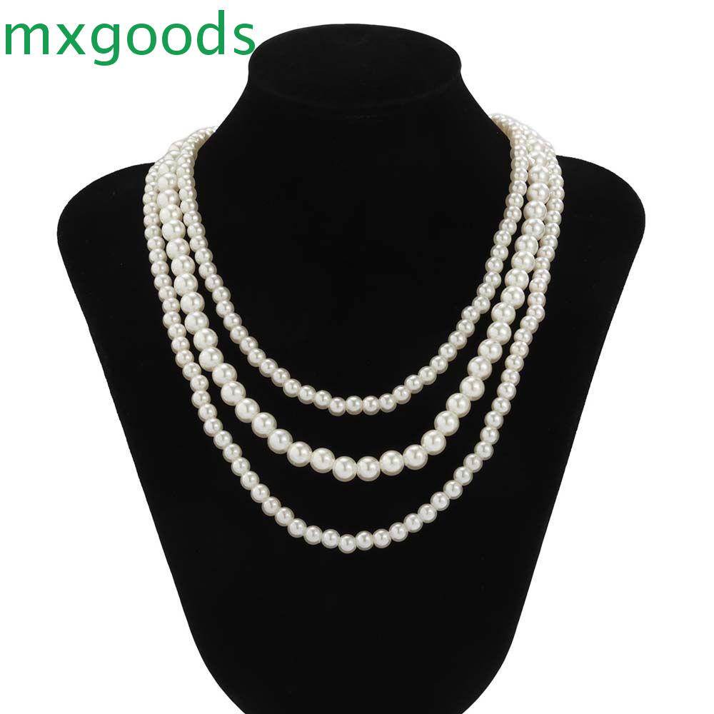 MXGOODS Vòng cổ Xếp Chồng Lên Nhau Cá Tính Cho Nam