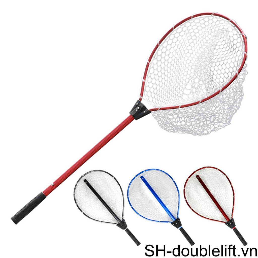 Vợt Lưới Bắt Cá Bằng Nhôm Có Tay Cầm Tiện Lợi
