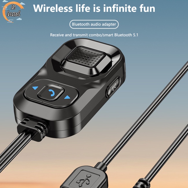 Bộ Truyền Nhận Tín Hiệu Âm Thanh Bluetooth Không Dây 2 Trong 1 Giắc Cắm 3.5mm Hỗ Trợ Gọi Điện Cho Xe Hơi