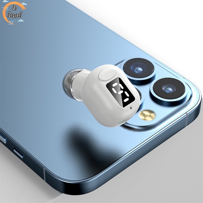[IS] Tai Nghe Nhét Tai Bluetooth M5 Mini Vô Hình Hiển Thị Thời Gian Doanh Nhân Hd Tiếng Ồn