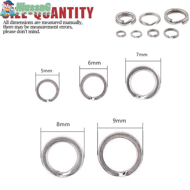 200 Vòng Nối Mồi Câu Cá Bằng Thép Không Gỉ