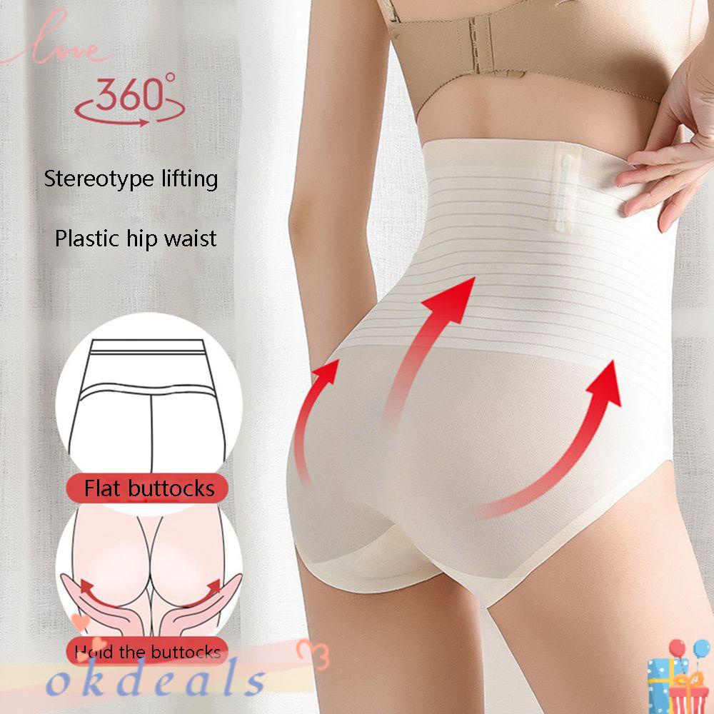 OKDEALS Quần Định Hình Eo Lưng Cao Thoáng Khí Hợp Thời Trang