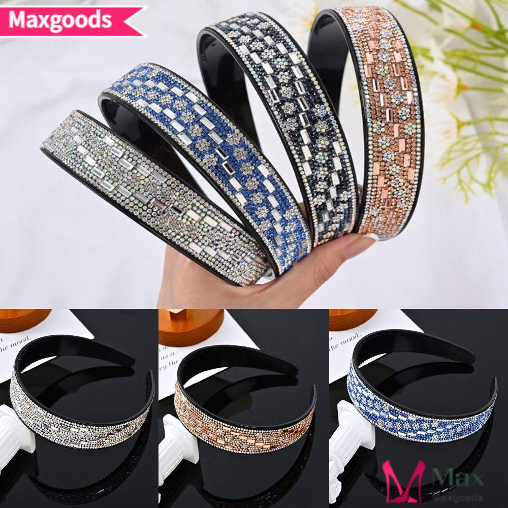 MAXG Băng Đô Đính Đá Pha Lê Chống Trượt Phong Cách Thể Thao Dùng Tập Yoga