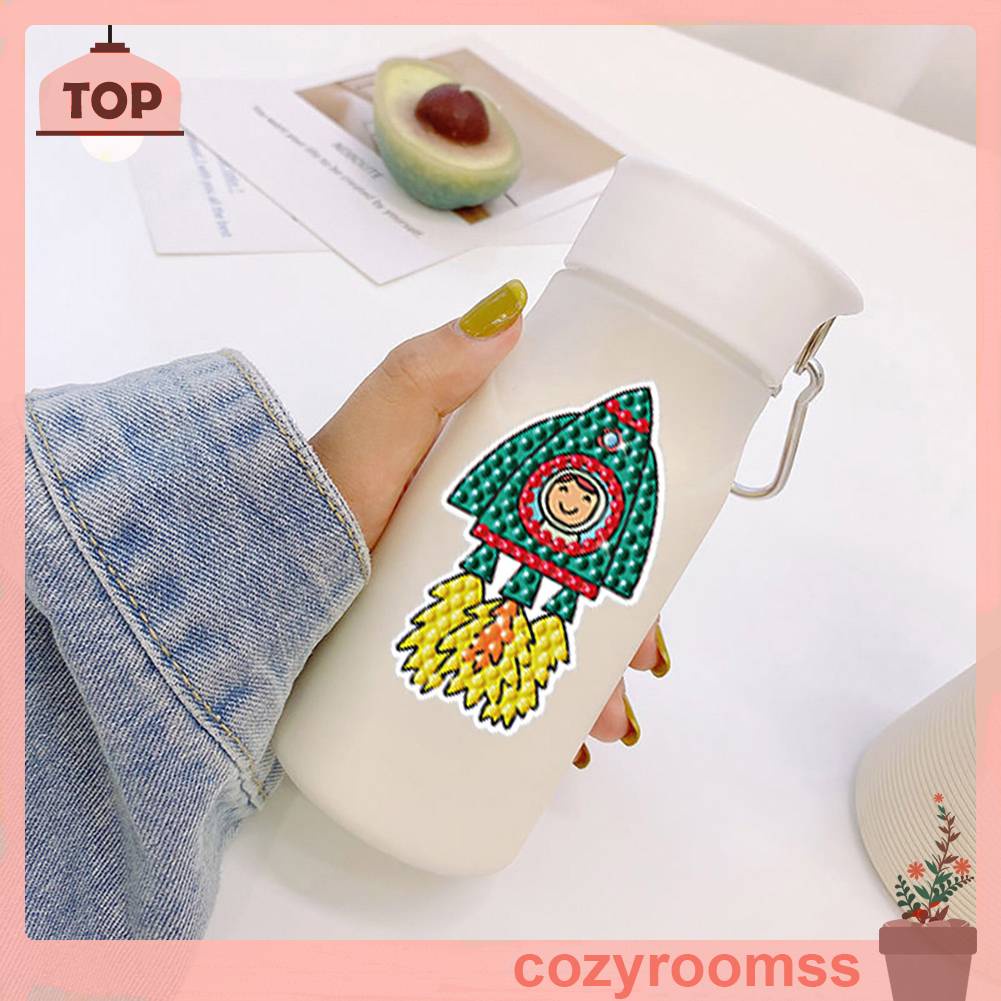 Bộ 4 Tranh Đính Đá 5D Tự Làm Họa Tiết Trừu Tượng Độc Đáo