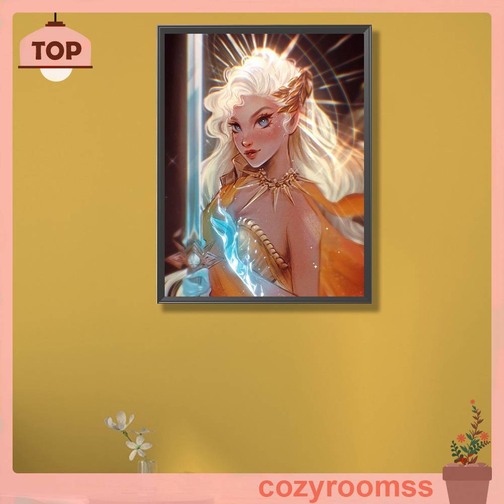 Tranh Đính Đá Kim Cương Toàn Bộ 5D DIY Hình Vẽ Công Chúa