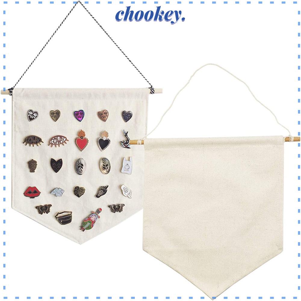 CHOOKEY Bộ 2 Cờ Treo Tường Bằng Vải Canvas Đa Năng