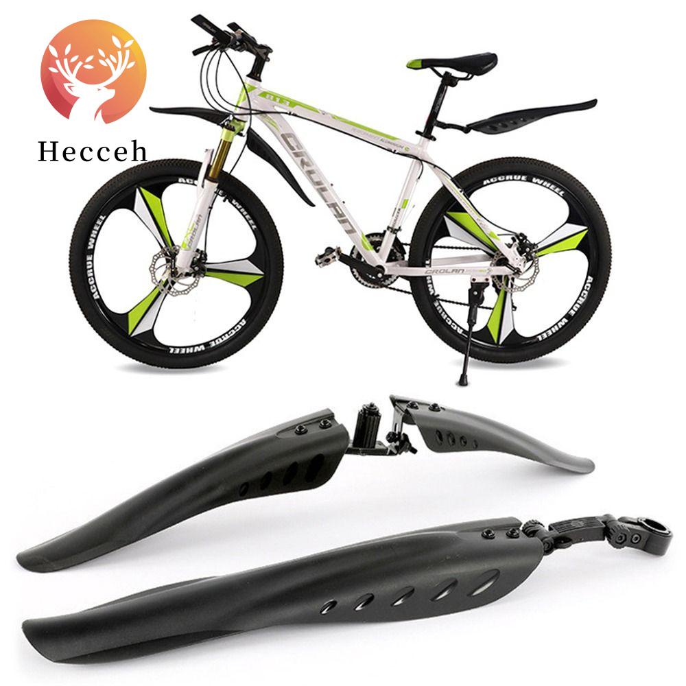 1 Bộ Dè Chắn Bùn Trước Và Sau Bằng Nhựa Màu Đen Cho Xe Đạp Leo Núi