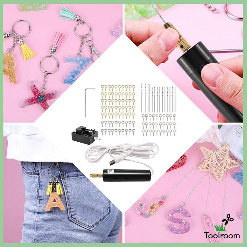 Máy Khoan Điện USB Cầm Tay Bằng Nhựa Resin Phong Cách A