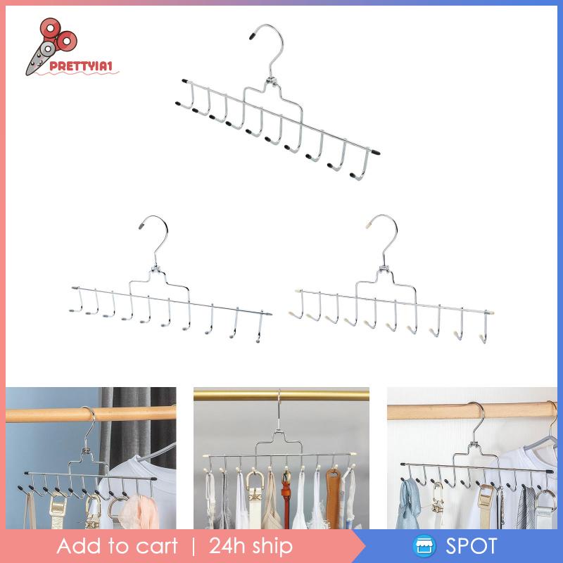 Giá Treo Cà Vạt / Khăn Choàng / Thắt Lưng 10 Móc Thiết Kế Xinh Xắn Tiện Dụng