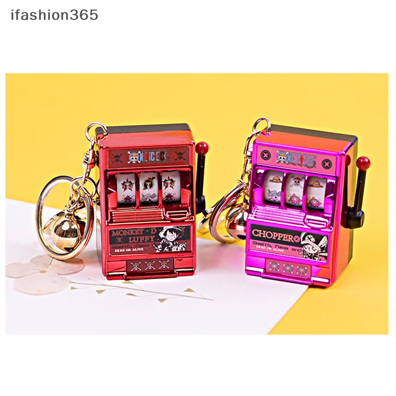 1 Máy Jackpot Mini Dạng Móc Khóa Có Khe Cắm Trái Cây Vui Nhộn ifashion365