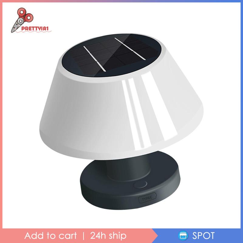 [Prettyia1] Đèn LED Để Bàn Năng Lượng Mặt Trời Ban Đêm Có Thể Sạc Lại