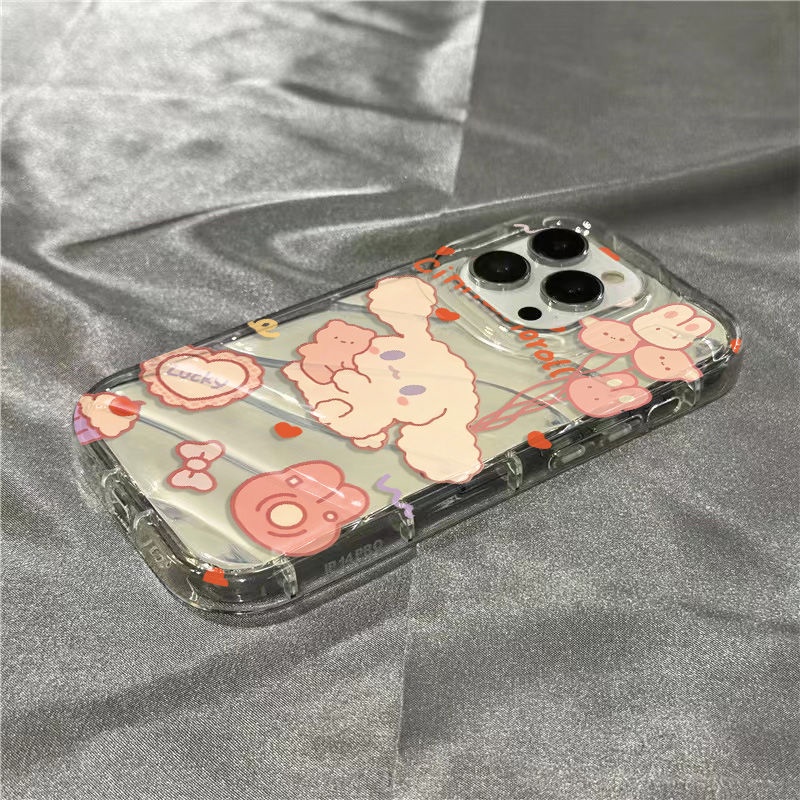 Ốp Điện Thoại Mềm Trong Suốt Hình Cún Cinnamon Cho iPhone14promax / 8 11Plus 1312 7 / xr