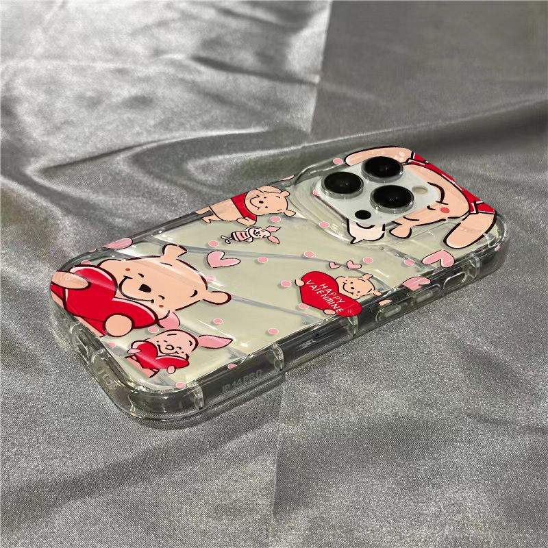 Ốp Điện Thoại Mềm In Hình Gấu Pooh / Pigeto / Pigeto / 7Plus 1312 / 11 Xr8 / iPhone14promax