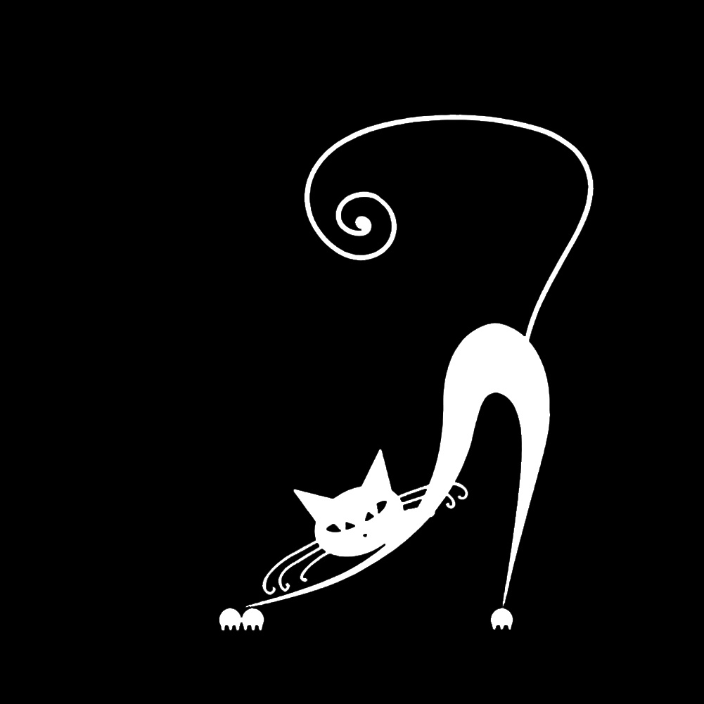 Đề Can Hình Mèo Hoạt Hình Chống Nước Thời Trang Trang Trí Xe Hơi