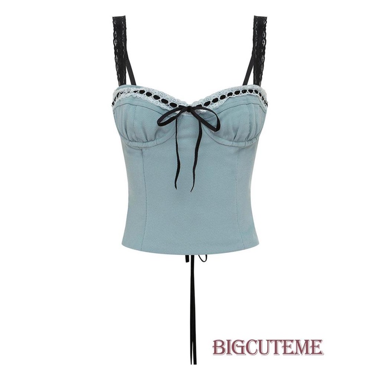 [] - Áo Hai Dây Dáng Ôm Hở Lưng Có Dây Kéo Bên Hông Dành Cho Nữ Đi Tiệc Đêm