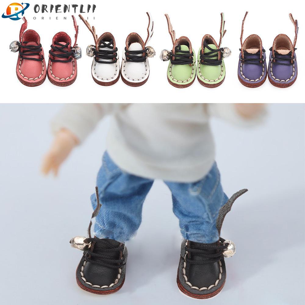 ORIENTLII Giày Da Bò Cho Búp Bê obitsu11GSCbody9OB11 Tỉ Lệ 1 / 11 OB11