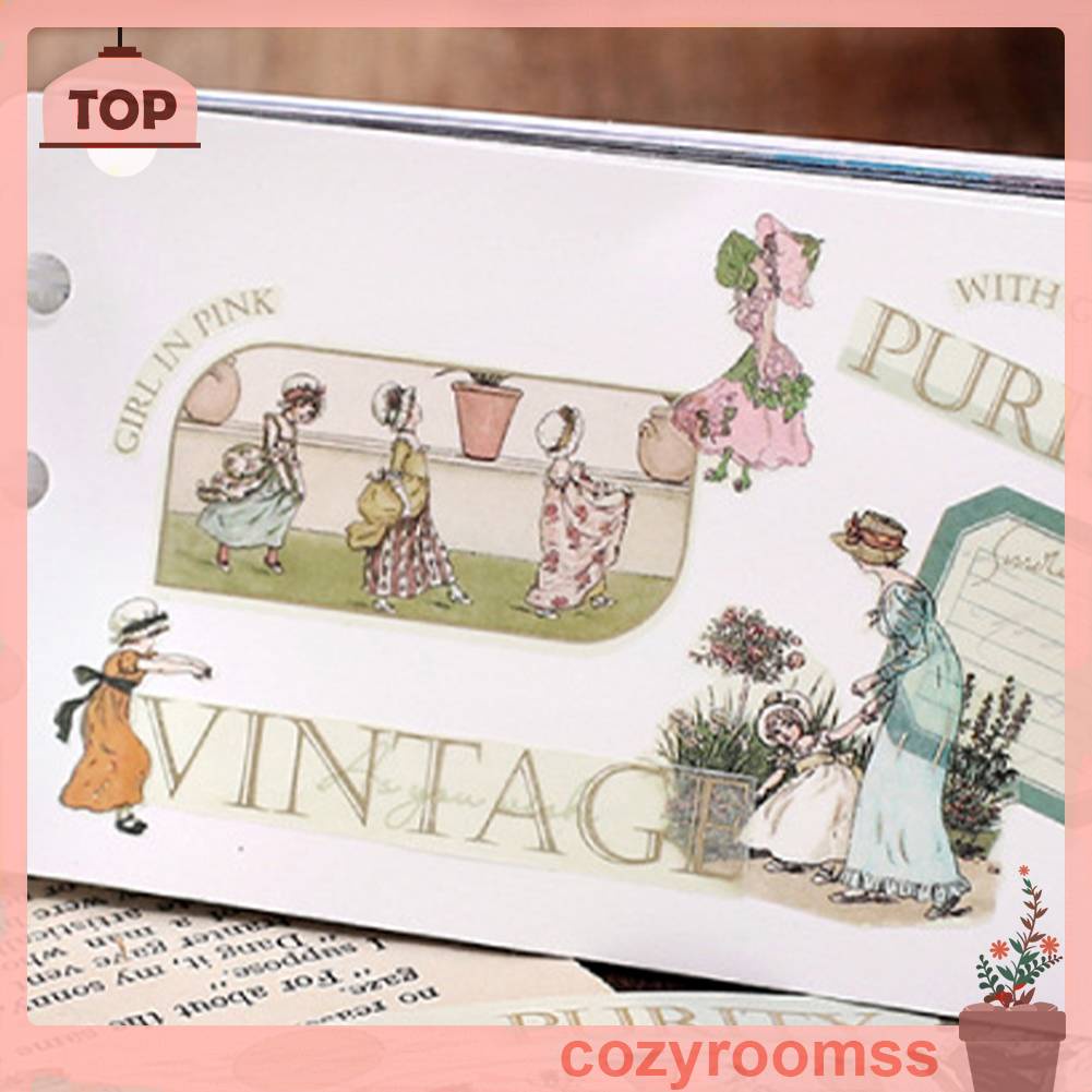 Cuộn Băng Keo Dán Trang Trí Sổ Tay Phong Cách Vintage Sáng Tạo