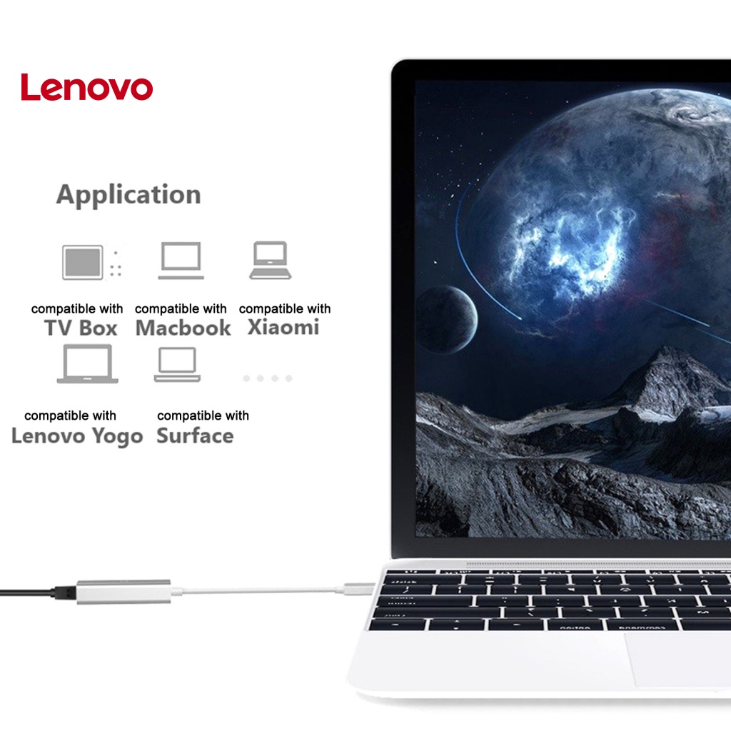 Bộ Chuyển Đổi Mạng Hoa Hướng Dương Tốc Độ Cao Tương Thích Với Gigabit Ethernet Trình Điều Khiển Dữ Liệu Type-C Sang RJ45 Ethernet