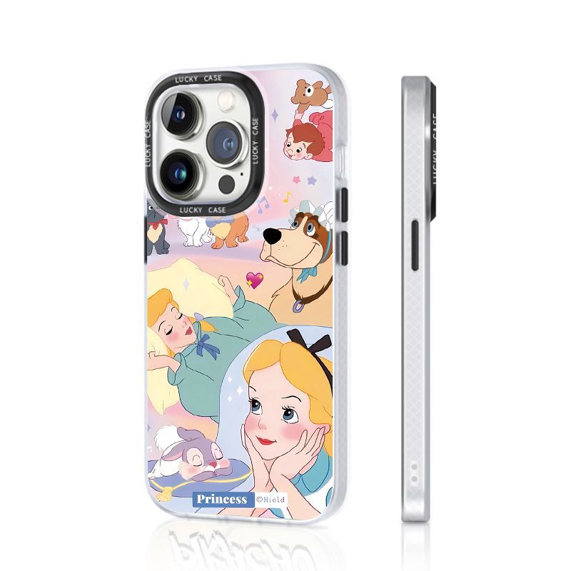 Ốp Điện Thoại Màu Laser Họa Tiết Công Chúa Alice Dễ Thương Cho Iphonexr128Plus 1314 J1EH