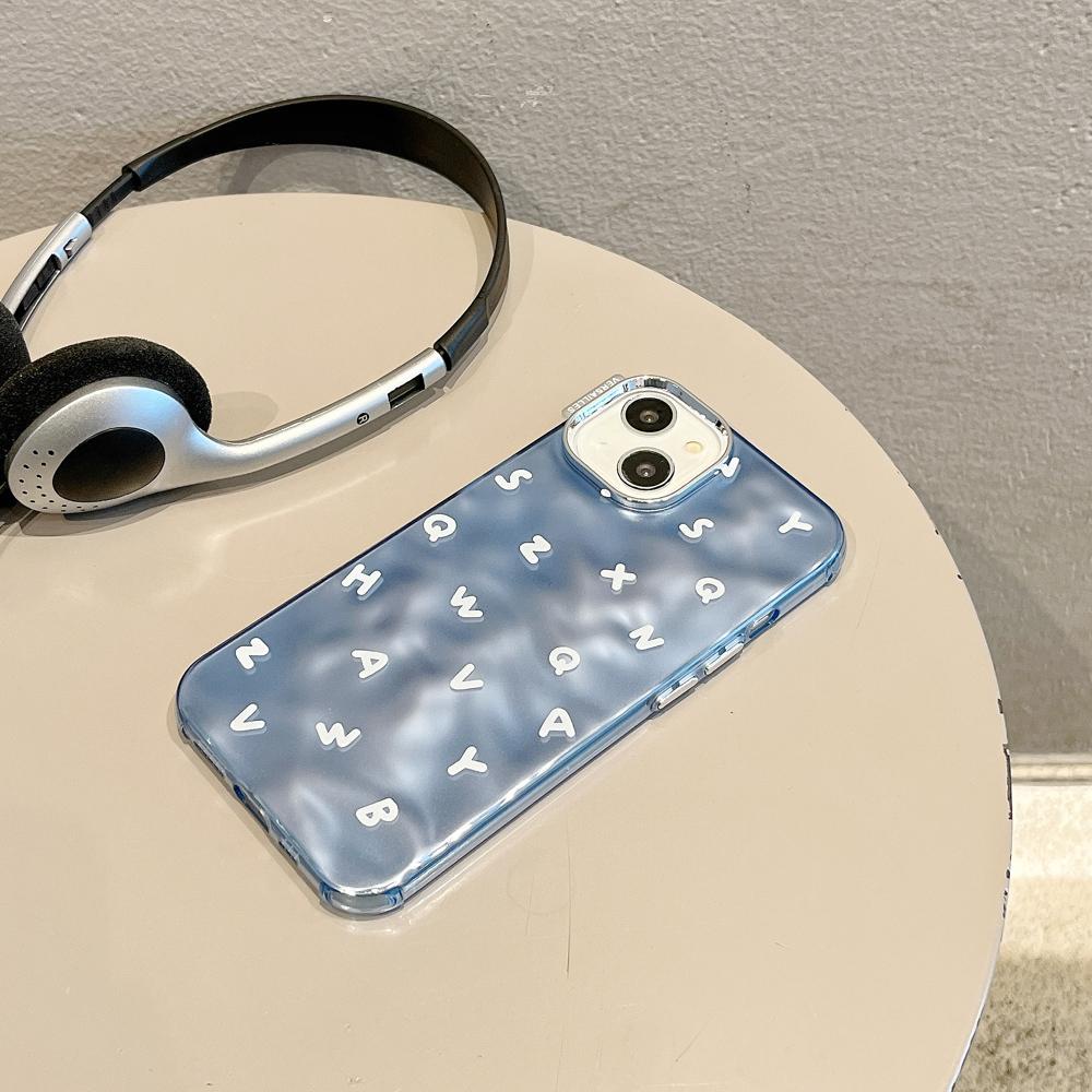 Ốp Điện Thoại Tpu Mềm Trong Suốt Chống Sốc Màu Xanh Dương Cho iPhone 14 13 12 11 Pro Max