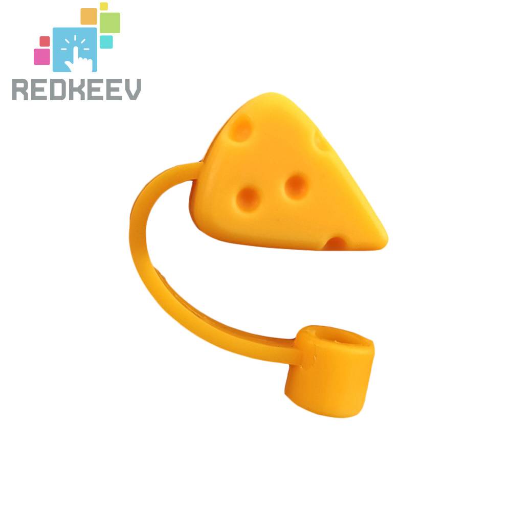 Nắp Đậy Ống Hút Bằng Silicon Họa Tiết Hoạt Hình Dễ Thương Kích Thước 6-8mm