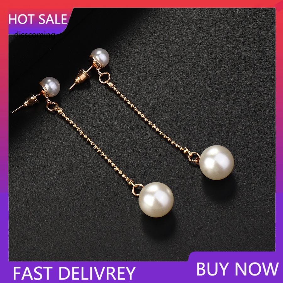 Đầm Nữ Kiểu Dáng Dễ Thương Xinh Xắn Hợp Thời Trang| Đôi Bông Tai Dáng Dài Đính Ngọc Trai Kiểu Dáng Mới